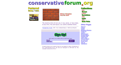 Desktop Screenshot of conservativeforum.org
